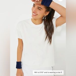 Tuckernuck Sport White Short Sleeve Ryan Boyfriend Tee // like new!